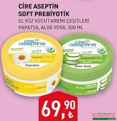 CİRE ASEPTİNE SOFT PREBİYOTİK KREM 300 ML fiyat ve kampanya bilgisi